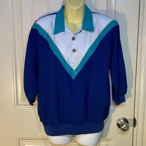 VINTAGE Remo of California lightweight pullover with shoulder pads medium